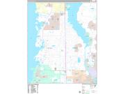 Palm Harbor Wall Map Premium Style 2022